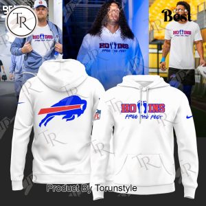 Buffalo Bills Hollings Free The Feet Hoodie, Longpants, Cap – White