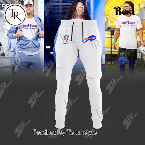 Buffalo Bills Hollings Free The Feet Hoodie, Longpants, Cap – White