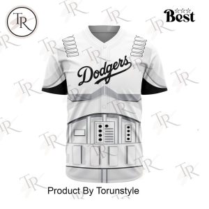 MLB Los Angeles Dodgers Special Star Wars Stormtroopers Design Baseball Jersey