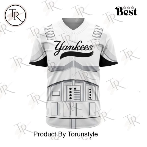 MLB New York Yankees Special Star Wars Stormtroopers Design Baseball Jersey