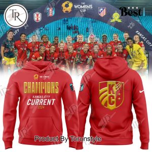 Kansas City Current United States The Women’s Cup 2024 Champions Hoodie, Longpants, Cap – Red