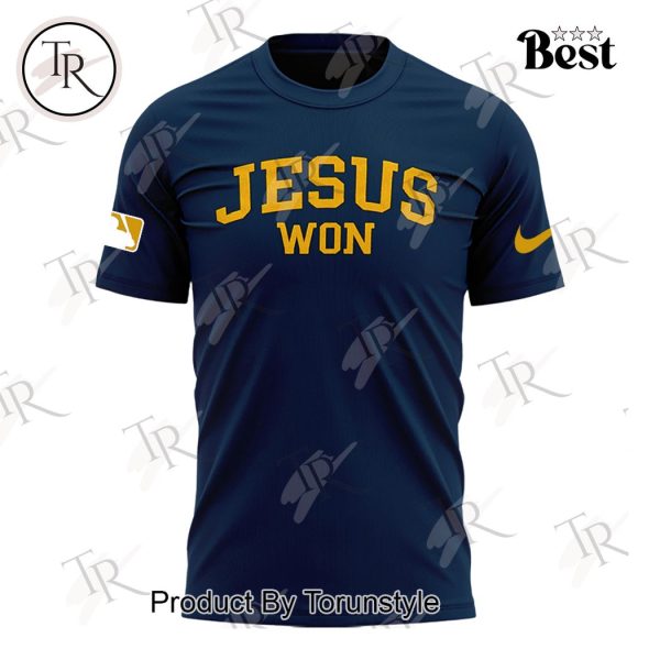 Jesus Won Milwaukee Brewers T-Shirt