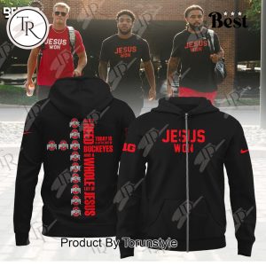 Ohio State Jesus Won All I Need Today Is A Little Out Of Buckeyes And A Whole Lot Of Jesus Hoodie – Black