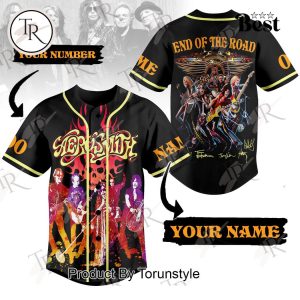 Aerosmith End Of The Road Custom Baseball Jersey