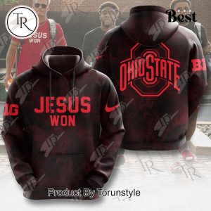 Ohio State Buckeyes Jesus Won 3D Unisex Hoodie