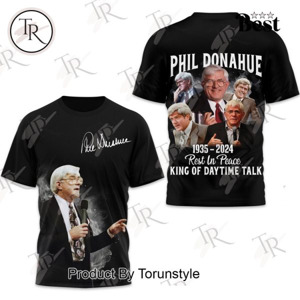 Phil Donahue 1935-2024 Rest In Peace King Of Daytime Talk Hoodie