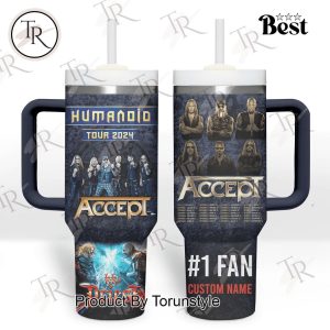 Accept Humanoid Tour 2024 Custom 40oz Tumbler