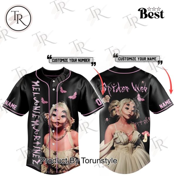 Melanie Martinez Spider Web Custom Baseball Jersey