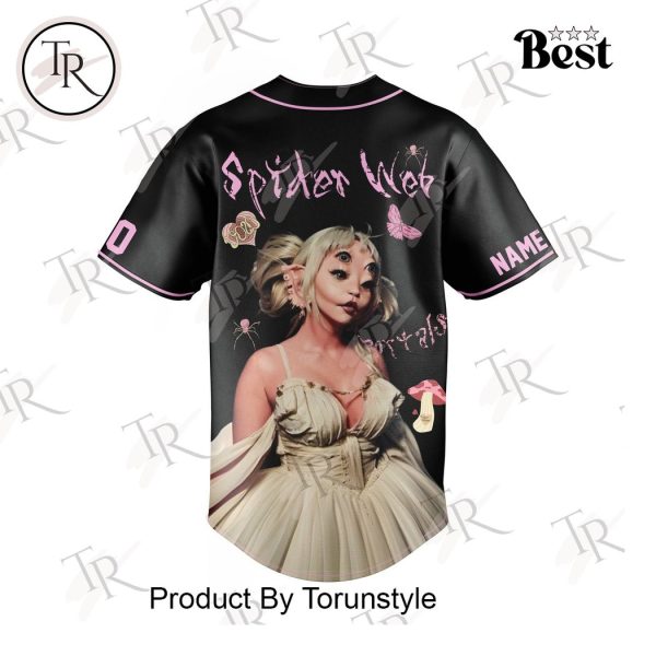 Melanie Martinez Spider Web Custom Baseball Jersey