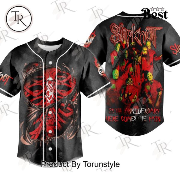 Slipknot 25th Anniversary Here Comes The Pain Baseball Jersey