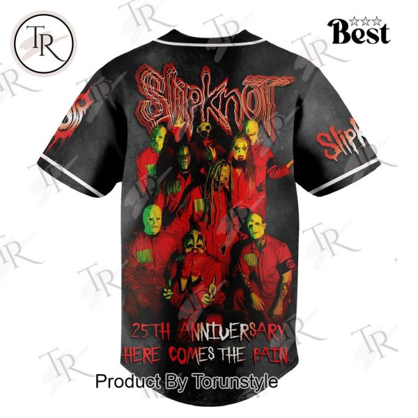 Slipknot 25th Anniversary Here Comes The Pain Baseball Jersey