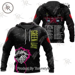 Green Day The Saviors Tour 2024 3D Unisex Hoodie