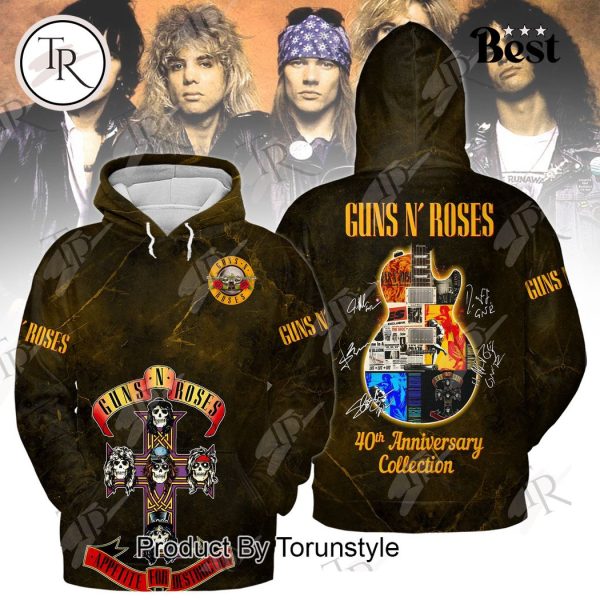 Guns N’ Roses Appetite For Destruction 40th Anniversary Collection Hoodie