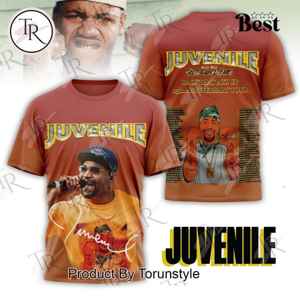 Juvenile And The 400 Degreez Band Back That Azz Up 25th Anniversary Tour Hoodie