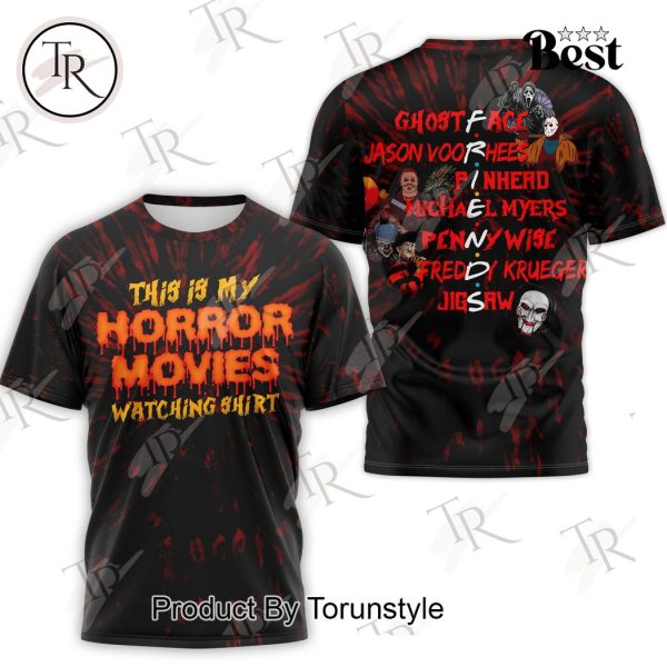 This Is My Horror Movies Watching Shirt 3D Unisex Hoodie