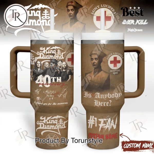 King Diamond 40th Anniversary Thank You For The Memories Custom 40oz Tumbler