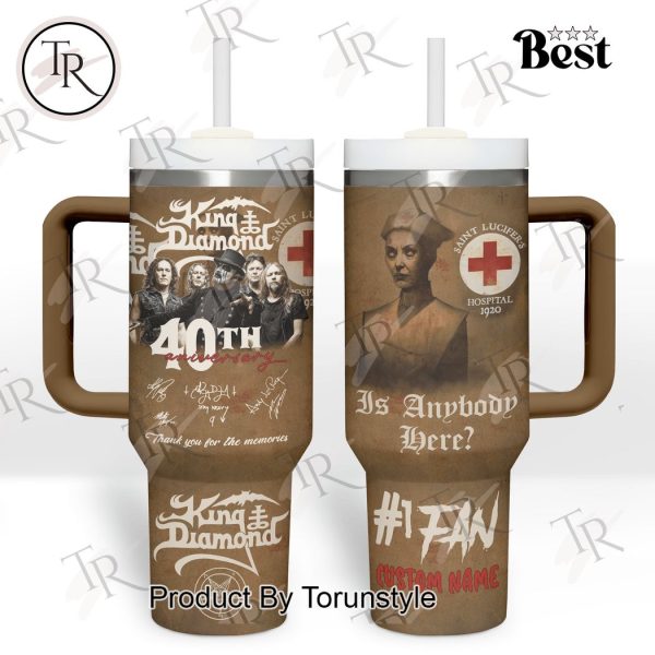 King Diamond 40th Anniversary Thank You For The Memories Custom 40oz Tumbler