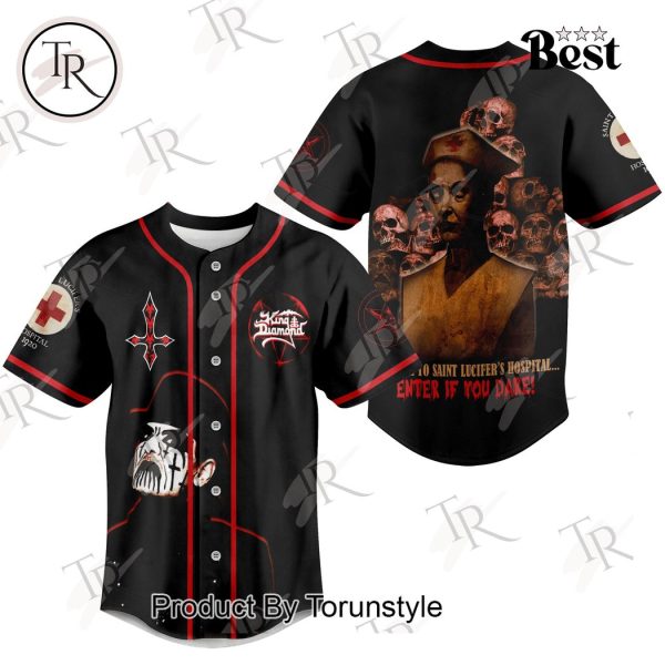 King Diamond Welcome To Saint Lucifer’s Hospital… Enter If You Dare Baseball Jersey