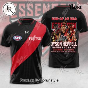 End Of An Era Dyson Heppell Bomber For Life Essendon 2011-2024 Thank You For The Memories Hoodie