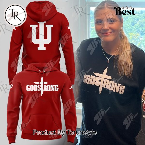 Indiana Hoosiers Godstrong Hoodie – Red