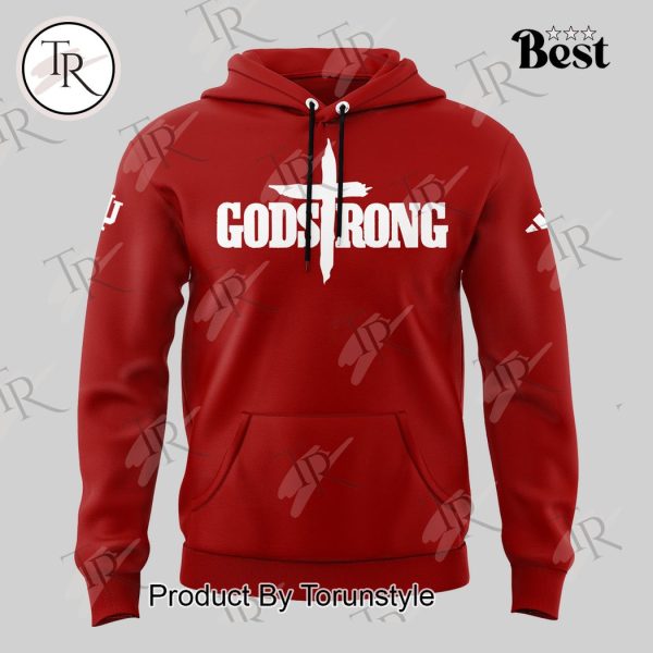 Indiana Hoosiers Godstrong Hoodie – Red