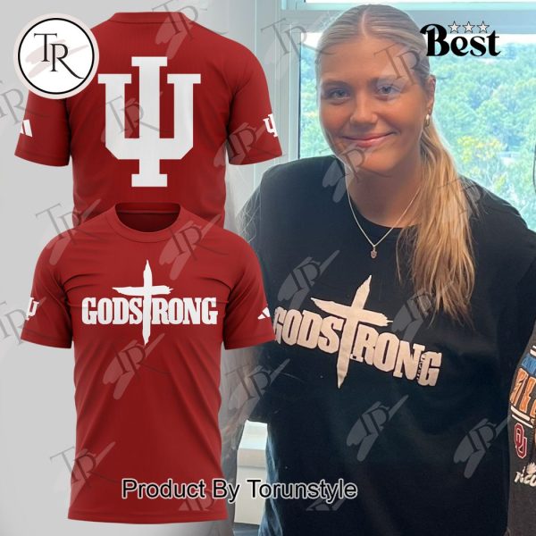 Indiana Hoosiers Godstrong Hoodie – Red