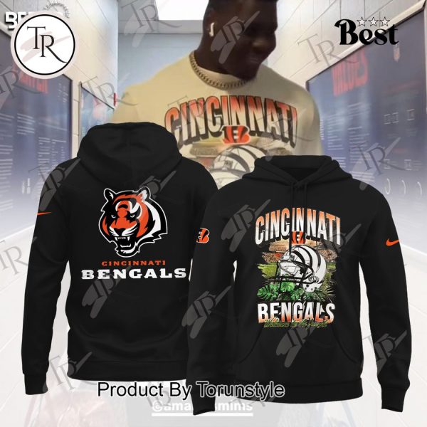 Cincinnati Bengals Welcome To The Jungle Hoodie – Black