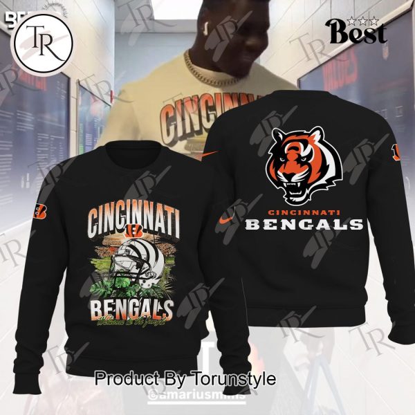 Cincinnati Bengals Welcome To The Jungle Hoodie – Black