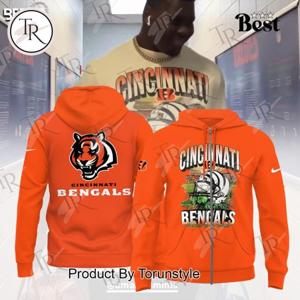 Cincinnati Bengals Welcome To The Jungle Hoodie – Orange