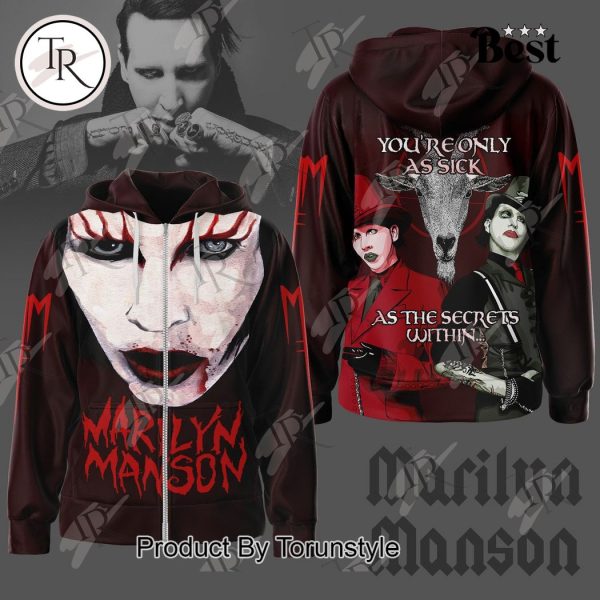 Marilyn Manson You’re Only As Sick As The Secrets Within 3D Unisex Hoodie