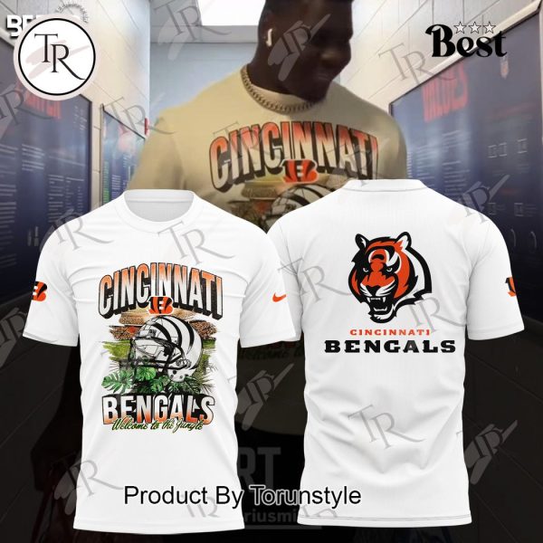 Cincinnati Bengals Welcome To The Jungle Hoodie – White