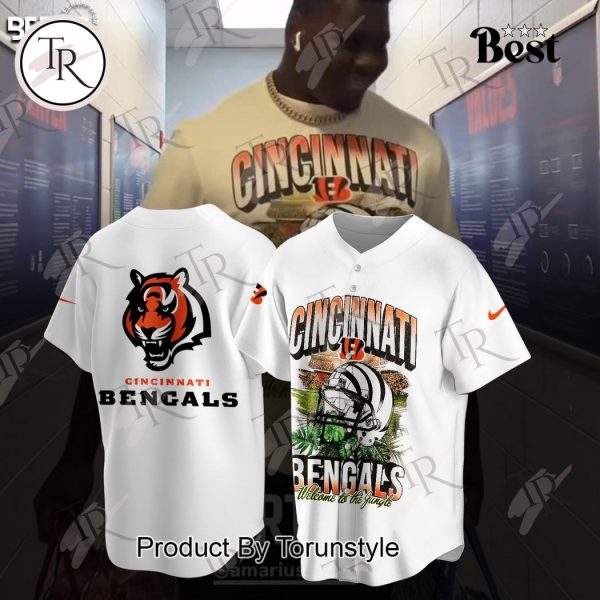 Cincinnati Bengals Welcome To The Jungle Hoodie – White