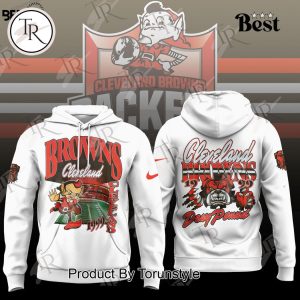 Cleveland Browns Dawg Pound 1999 Hoodie – White