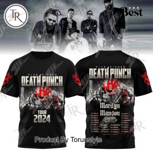 Five Finger Death Punch Tour 2024 3D Unisex Hoodie