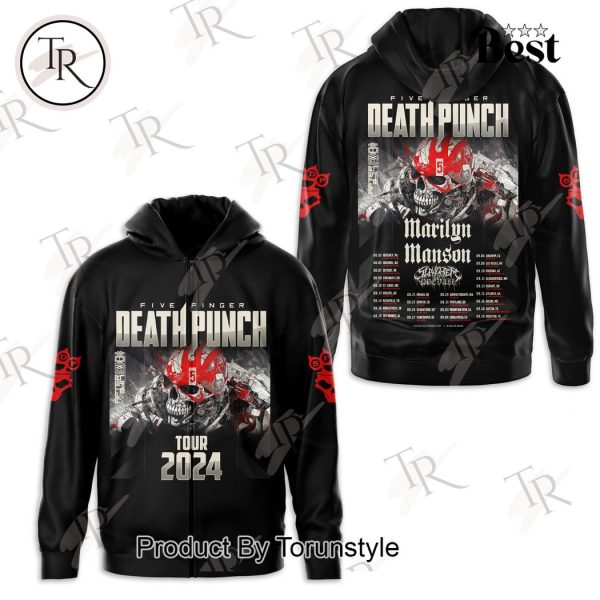 Five Finger Death Punch Tour 2024 3D Unisex Hoodie