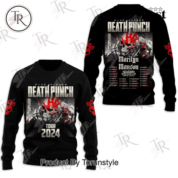 Five Finger Death Punch Tour 2024 3D Unisex Hoodie