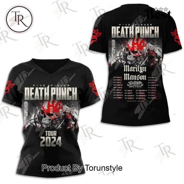 Five Finger Death Punch Tour 2024 3D Unisex Hoodie