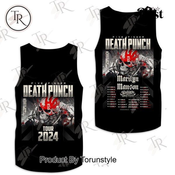 Five Finger Death Punch Tour 2024 3D Unisex Hoodie