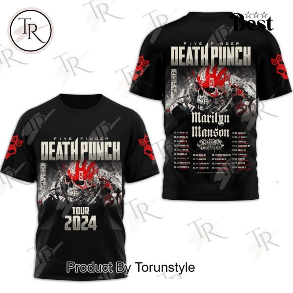 Five Finger Death Punch Tour 2024 3D Unisex Hoodie