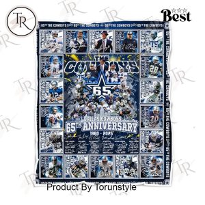 Dallas Cowboys 65th Anniversary 1960-2025 Fleece Blanket