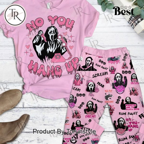 No You Hang Up Scream Pajamas Set