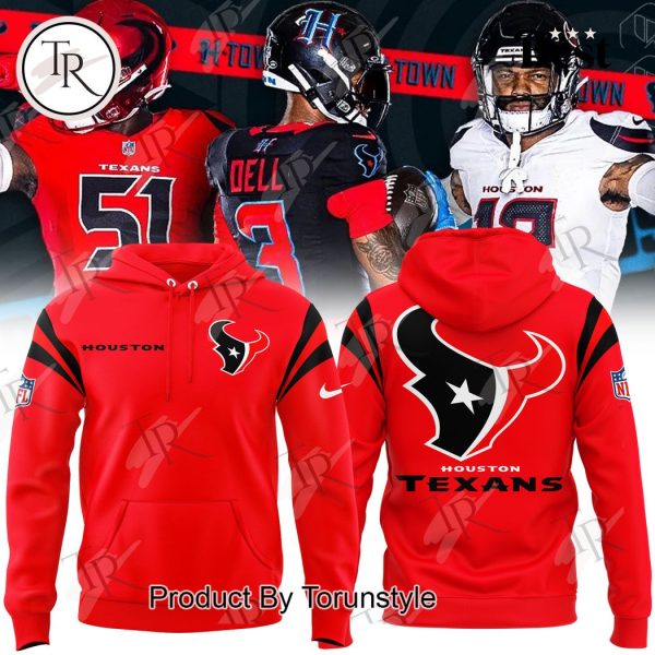 Houston Texans Bold Battle Red Hoodie