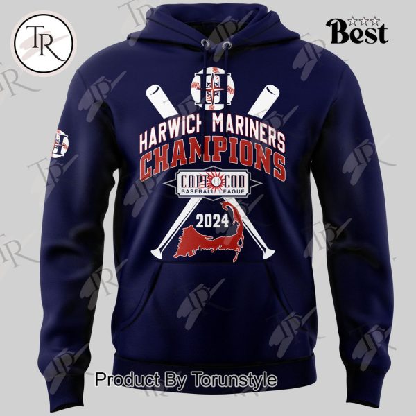 Harwich Mariners Champions Cape Cod Baseball League 2024 Hoodie, Longpants, Cap