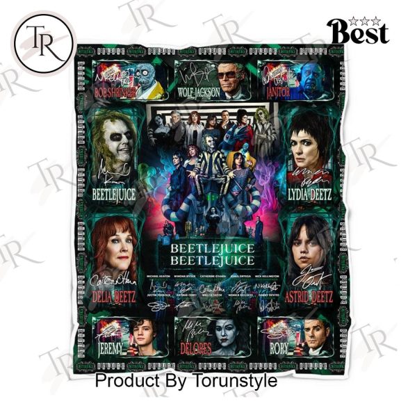 Beetlejuice Signature Fleece Blanket