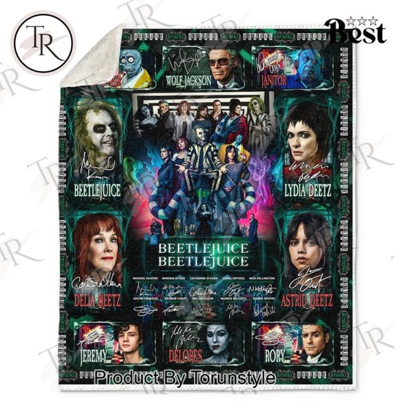 Beetlejuice Signature Fleece Blanket