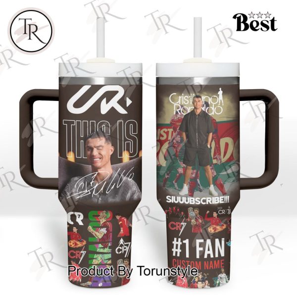 Cristiano Ronaldo Siuuubscribe Custom 40oz Tumbler