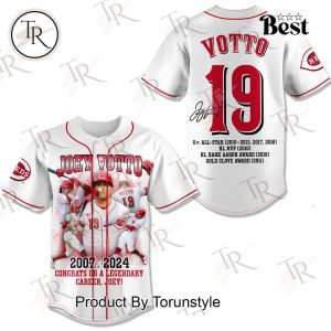 Cincinnati Reds Joey Votto 2007-2024 Baseball Jersey