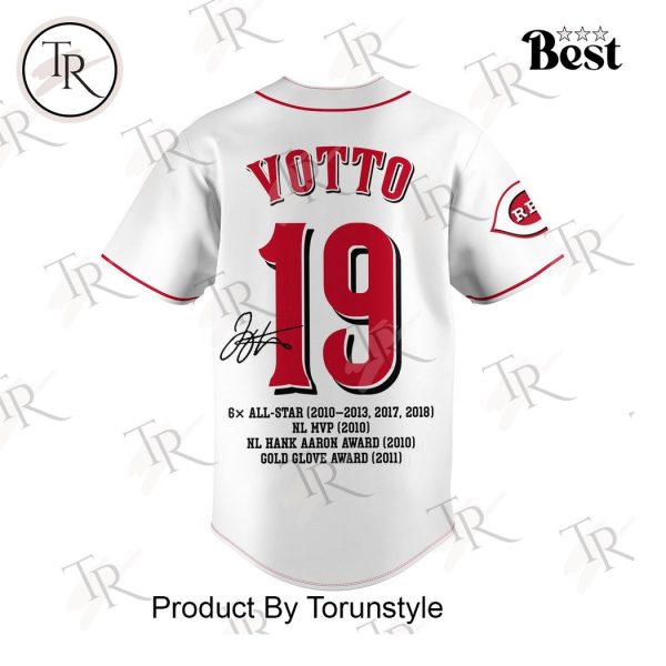 Cincinnati Reds Joey Votto 2007-2024 Baseball Jersey