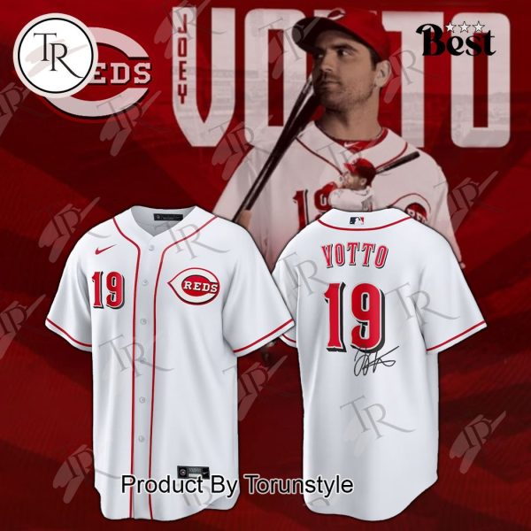 Cincinnati Reds Joey Votto Home Jersey Signature