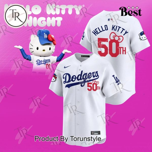 Los Angeles Dodgers Hello Kitty Night Baseball Jersey